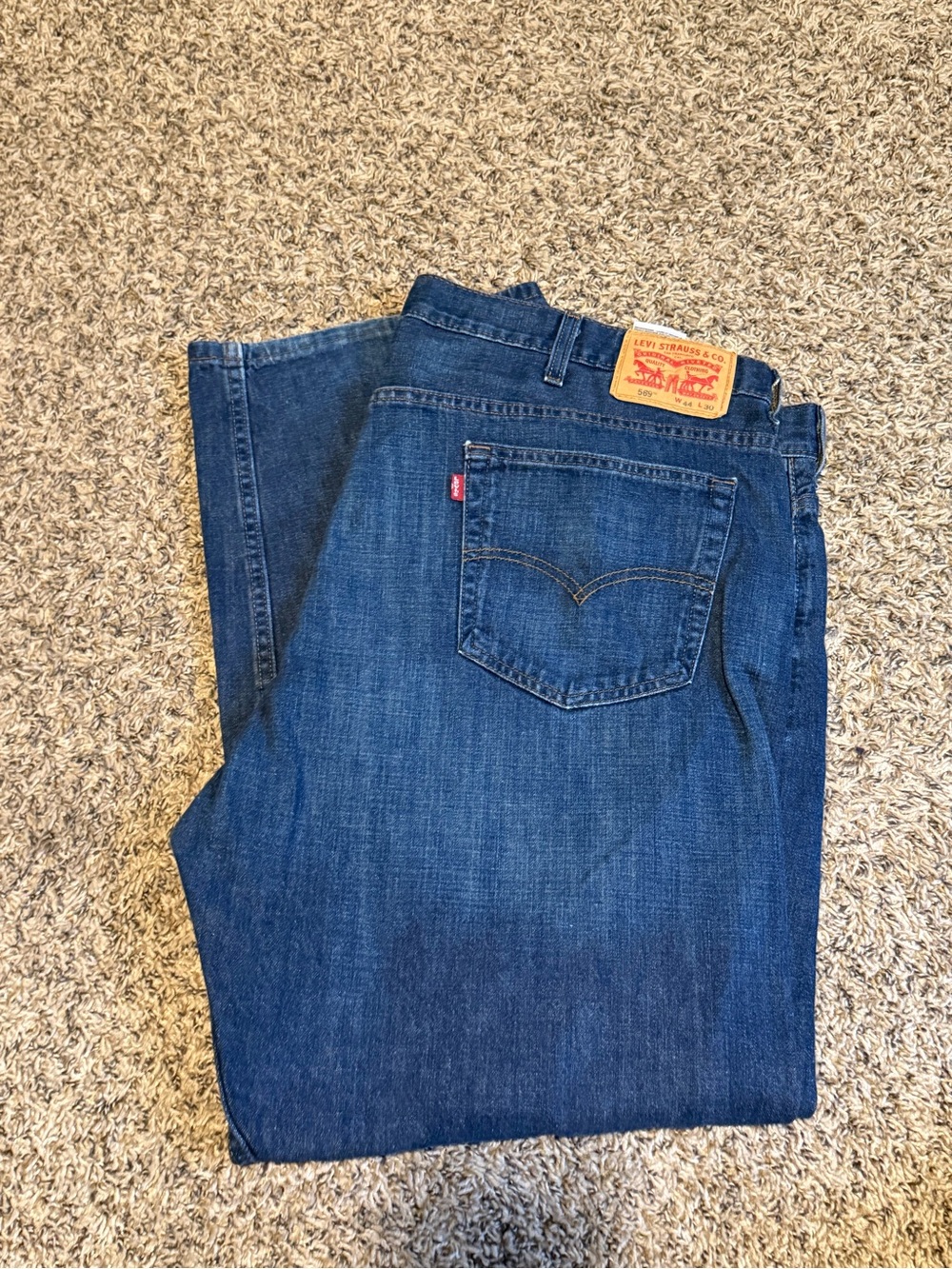 Levi's Men's Straight 569 Dark Blue Denim Jeans